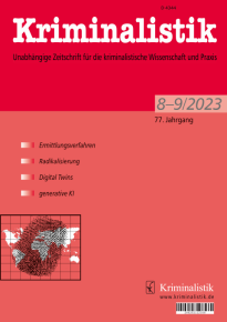 Heft Kriminalistik